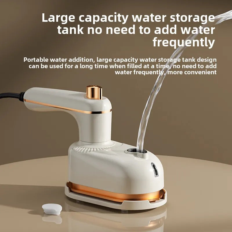 Refilling the steam iron's water tank