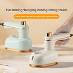 Travel Steam Iron in light green and off-white