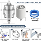 Shower Head Filter for Hard Water