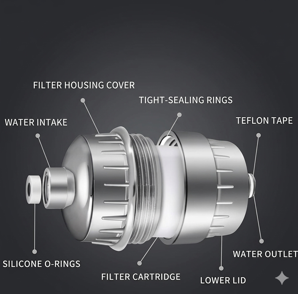 Shower Head Filter for Hard Water