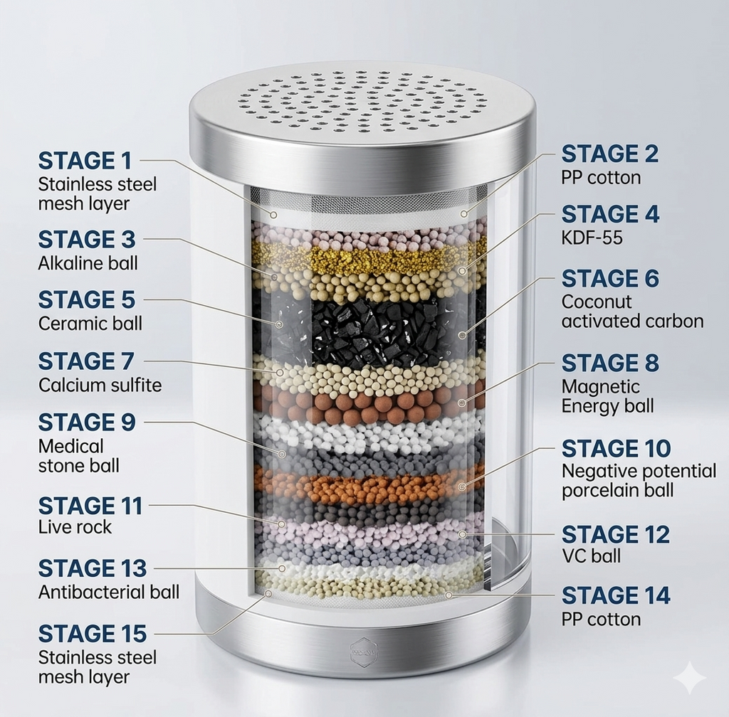 Shower Head Filter for Hard Water